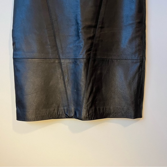 Vintage Paris Sport Club 100% leather skirt size xs - Picture 3 of 10